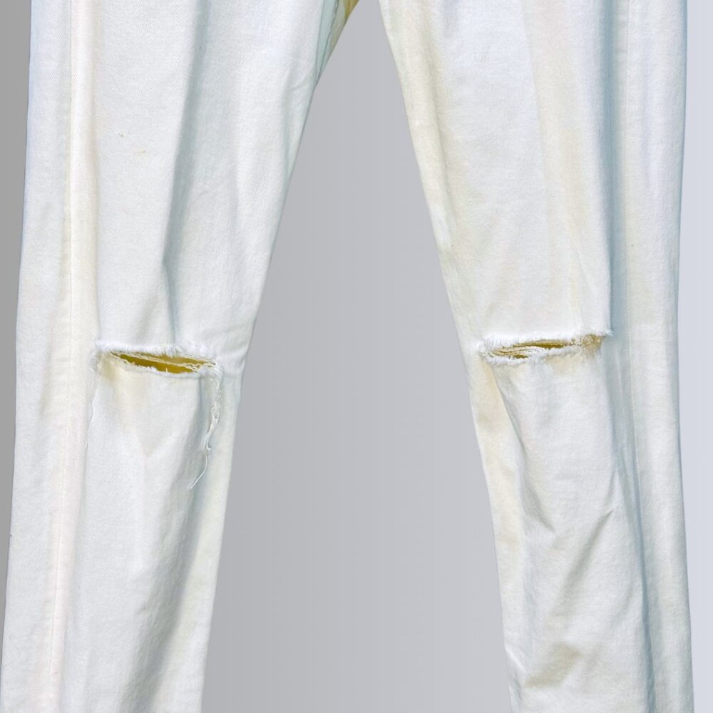 rag & bone Men's White Extra-Slim Jeans - 32 - Picture 7 of 16